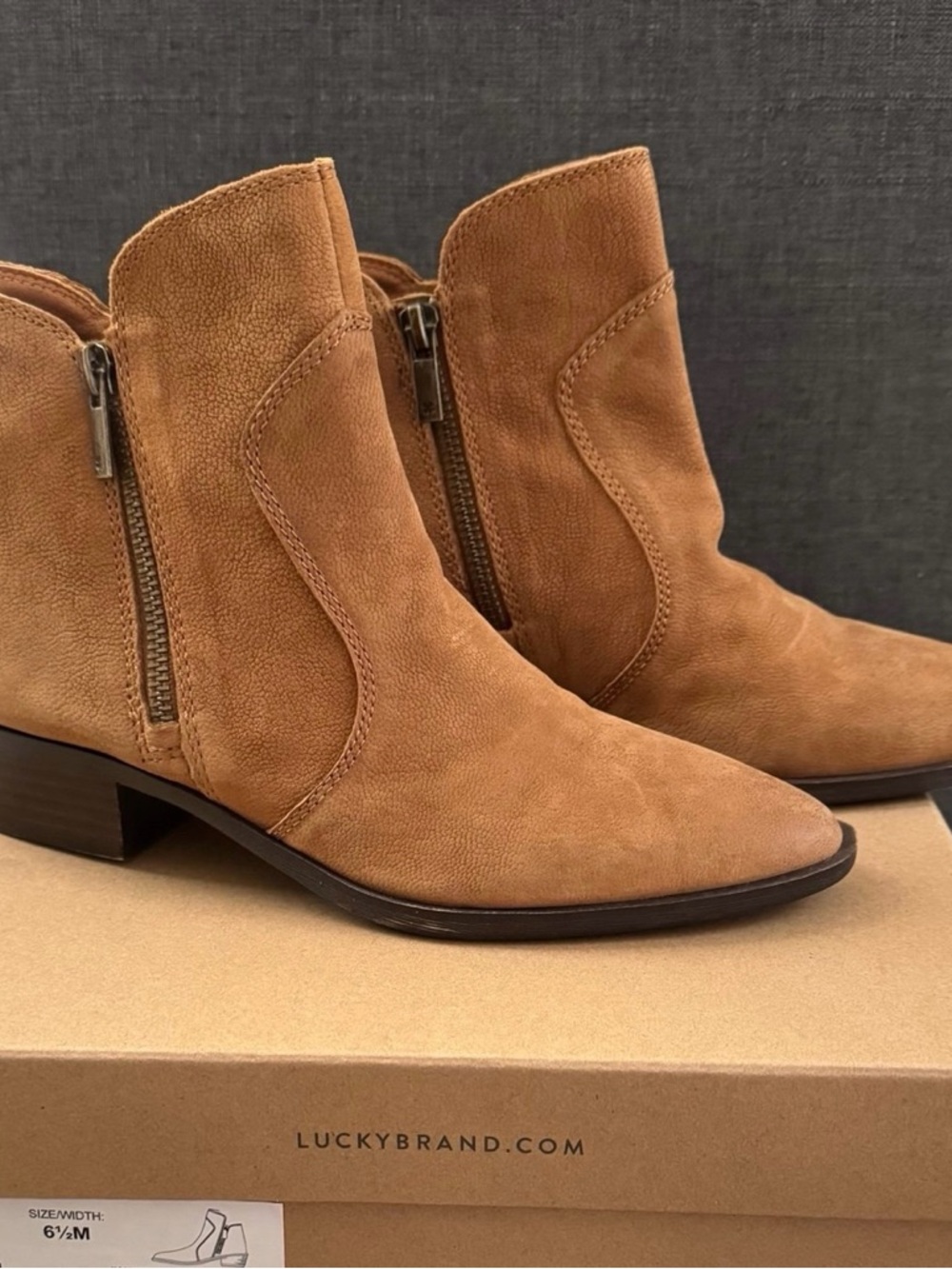 Lucky Brand Women's Tan Ankle Boots